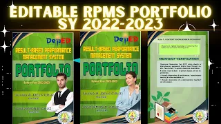 EDITABLE RPMS PORTFOLIO SY 2022-2023