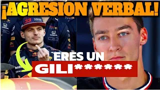 👀¡TODO lo que NO VISTE! Fuerte AGRESION Verbal de Max VERSTAPPEN a RUSSELL por el ACCIDENTE en BAKU