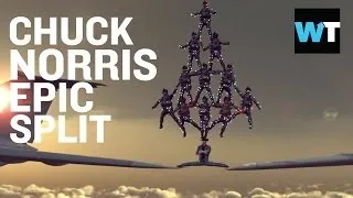 Chuck Norris Epic Split | What's Trending Now