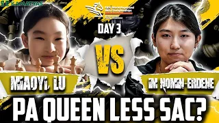 SACRIFICE QUEEN? TAMA BA? Miaoyi vs IM Savaadenberel World Rapid Chess 2022