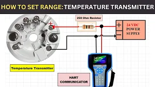How to Set Range in Temperature Transmitter using HART Communicator