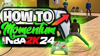 HOW TO MOMENTUM CROSSOVER NBA 2K24!! BEST EAST DRIBBLE MOVE! DRIBBLE MOVE TUTORIAL NBA 2K24!