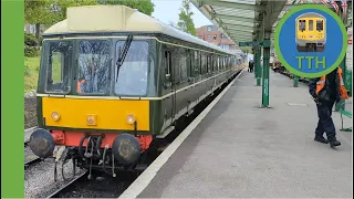 Class 117 departs Swanage