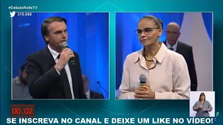 Debate Bolsonaro e Marina Silva ( não pode me interromper)