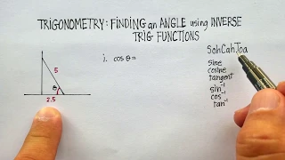 Trigonometry: Finding an Angle Using Inverse Trig Functions (1)