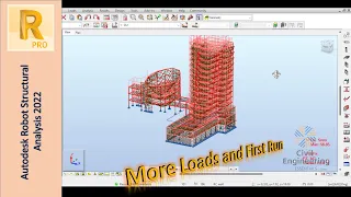 Modeling and Design of RC Buildings in Autodesk Robot | Part 10: More Loads and Mesh Check