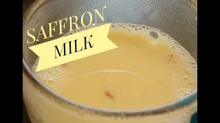 SAFFRON MILK | HOW TO MAKE SAFFRON MILK |simple and tasty saffron milk| kesar wala doodh
