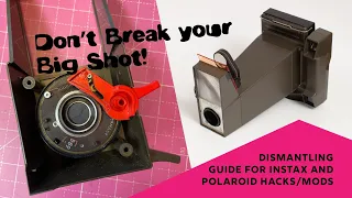 Don't Break your Polaroid Big Shot - Disassembly for Instax/Polaroid modification. Turn on Captions!