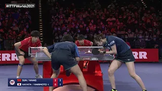 Wang C./Sun Y. vs Harimoto T./Hayata H. | 2021 World Table Tennis Championships Finals | XD | F