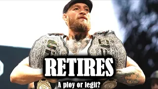 Conor McGregor Announces his Retirement from MMA