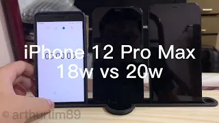 iPhone 12 Pro Max | 18w vs 20w | Charging Speed