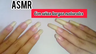 ASMR sonidos satisfactorios y relajantes con uñas largas naturales #longnails #asmr