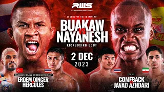 เทปบันทึกภาพศึก Full Event l Legend of Rajadamnern: Buakaw vs Nayanesh Ayman 02/12/2023