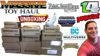 Massive 14 package Toy Haul Unboxing MOTU Star Wars Marvel Legends NECA TMNT McFarlane DC Multiverse