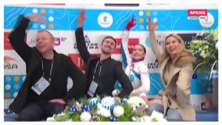 Алина Загитова и Евгения Медведева - прыжки