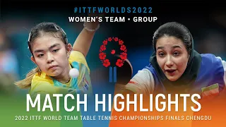 Highlights | Wanwisa Aueawiriyayothin (THA) vs Parinaz Hajilou (IRI) | WT Grps | #ITTFWorlds2022