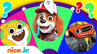 Spin the Wheel! #43 w/ PAW Patrol Big Truck Pups, Tiny Chef, Blaze, & Bubble Guppies | Nick Jr.