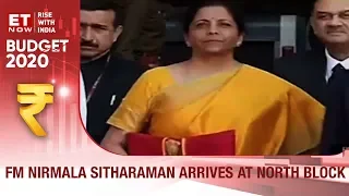 Budget 2020: FM Nirmala Sitharaman arrives at North block