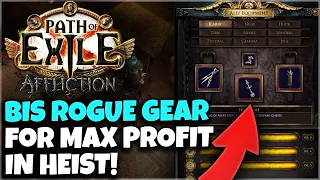 [POE 3.23] BEST IN SLOT ROGUE GEAR GUIDE FOR HEIST TO MAXIMIZE YOUR PROFITS