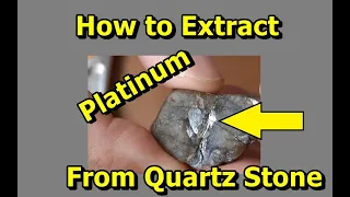 How to Extract Platinum From Quartz Stone #gemstones #gold #diamond