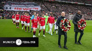 Old Trafford Remembers The Munich Air Disaster, 65 Years On