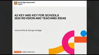 A2 Key and A2 Key for Schools - revision and teaching ideas