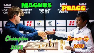 COMPLETE 😊 Magnus Carlsen vs Praggnanandhaa || Norway Chess 2024