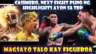 Casimero, Next Fight Puno Ng Highlights Ayon Sa TBP / Magsayo Talo Kay Figueroa