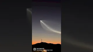 SpaceX Falcon 9 launch seen over Phoenix