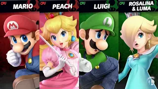 Super Smash Bros. Ultimate - Mario and Peach vs Luigi and Rosalina