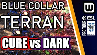 SIMPLE TERRAN BEST TERRAN? | ESL SC2 Open Finals - Cure (Terran) vs Dark (Zerg)