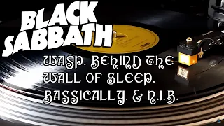 Black Sabbath - Wasp/ Behind The Wall of Sleep/ Bassically/ NIB - Black Vinyl LP