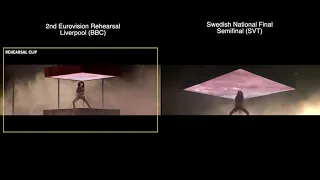 Loreen - Tattoo (Comparing ESC rehearsal vs NF performance)