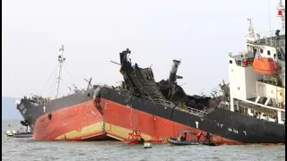 Top 10 Large Tanker & Container Ships Crash & Collision In Storm