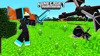 ENDERDRAGIN FIGHT IN MINCRAFT PE IN TELUGU