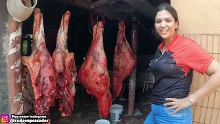 FARTURA NA ROÇA, ABATEMOS NOVILHA DESCARNAMOS E FIZEMOS CHURRASCO PARA O NOSSO ALMOÇO