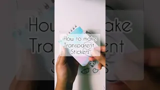 How to make transparent stickers | easy stickers | Cutie Crafts Dini #shorts