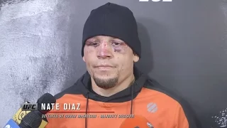 UFC 202: Nate Diaz Backstage Interview