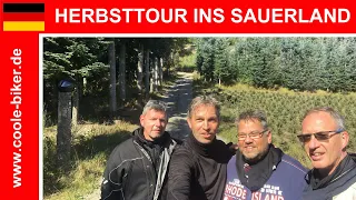 🇩🇪 Autumn tour to the Sauerland 2020 - A travel documentary - HD - Motorbike tour Coole-Bikers