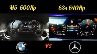 BMW M5 f90 600Hp vs New Mercedes-AMG GT 63s 640Hp