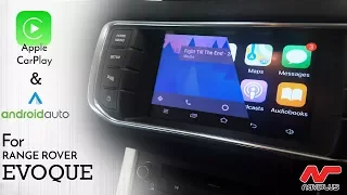 Android Auto & Apple CarPlay Integration on Range Rover Evoque - demo video after installed