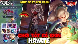 VUX MỘT NGÀY LEO RANK VỚI TẤT CẢ SKIN HAYATE COMBO PHI TIÊU MƯỢT NHẤT