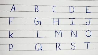How to write a capital letters // ABCD // Capital letters // Capital alphabet .