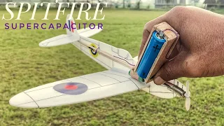 SPITFIRE Free Flight With Supercapacitor Powered