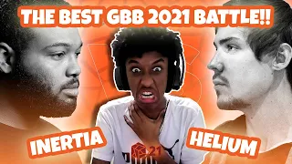 King Inertia 🇺🇸 vs Helium 🇷🇺 | GBB 2021: WORLD LEAGUE | (1/16 Final) | YOLOW Beatbox Reaction