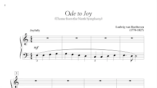 Ode to Joy (from the Ninth Symphony) - Beethoven (page 8, Adult Piano Adventures Classics Book 1)