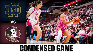 Notre Dame vs. Florida State Condensed Game | 2023-24 ACC Women’s Basketball