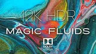 MAGIC FLUIDS HDR // 12K MACRO COLORS // HDR VISUALS // FLUID ART //