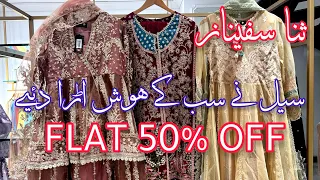 Flat 50% off sana safinaz sale today