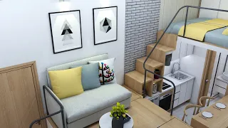 TINY APARTMENT 14sqm ( 151sqft MICRO APARTMENT TOUR ) | SPACE SAVING IDEAS | NEVER TOO SMALL